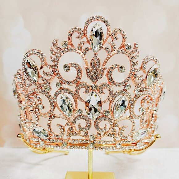 rose gold crown headpiece